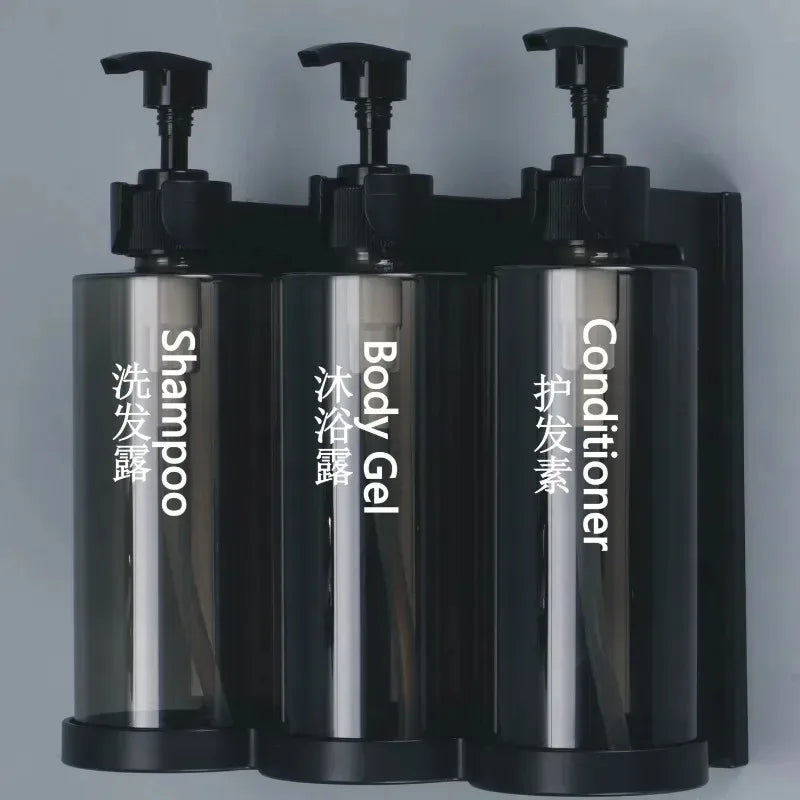 Liquid Soap Dispensers No Drill Shampoo Conditioner Body Wash Qme