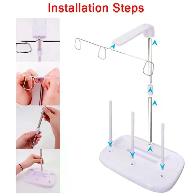 Heavy-duty Plastic Cone Thread Stand Spool Holder Sewing Serger Qme