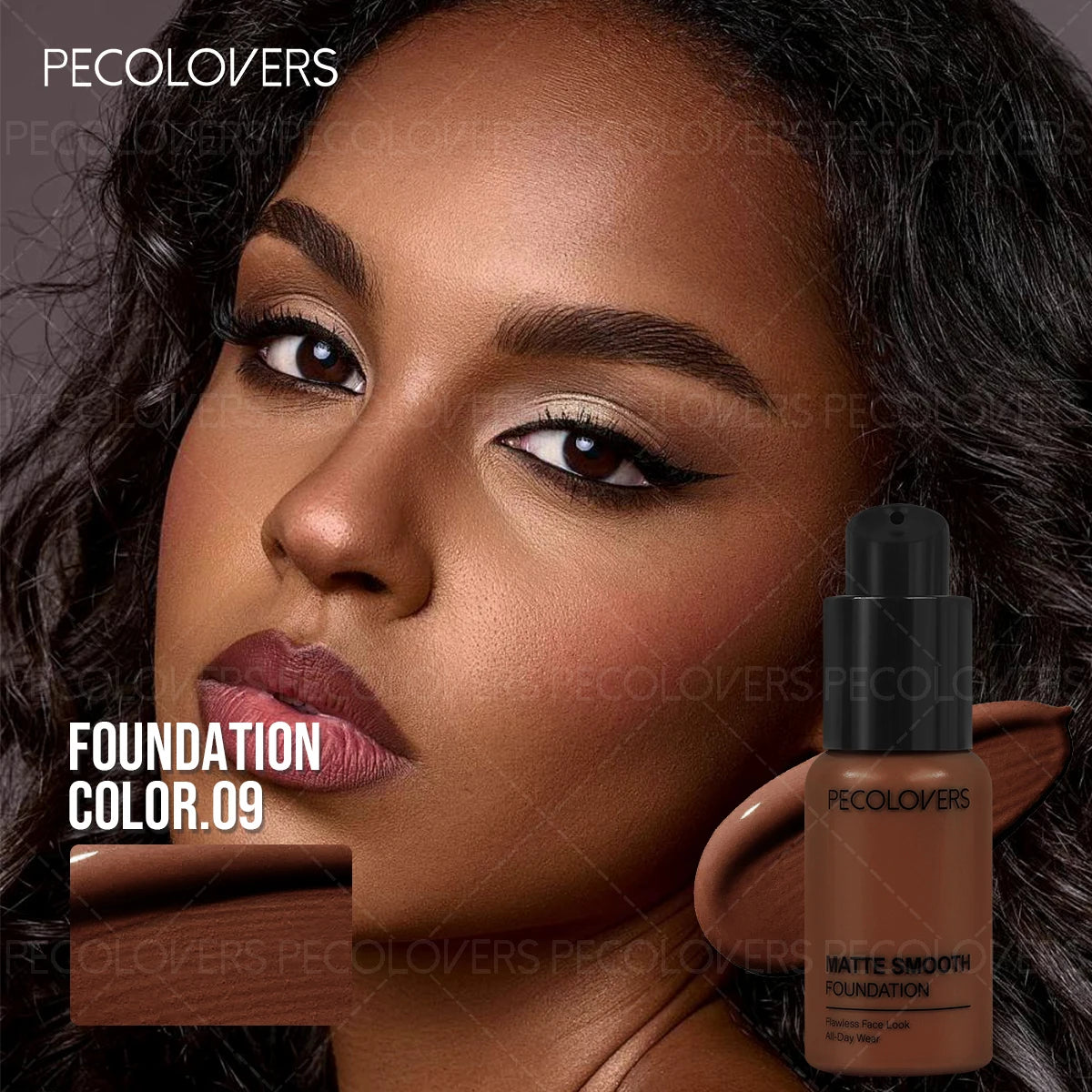 24H Oil-control Full Coverage Face Foundation Strong Concealer Light Qme 09