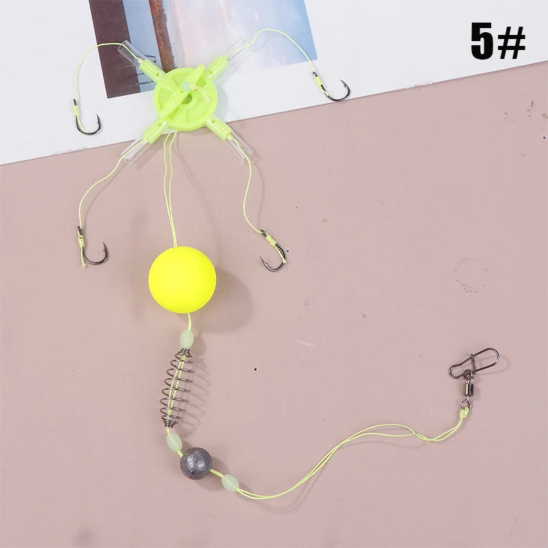 Fishing Bait Cage Tackle Anti Winding Float Line Group Feeder Sinker Qme 2