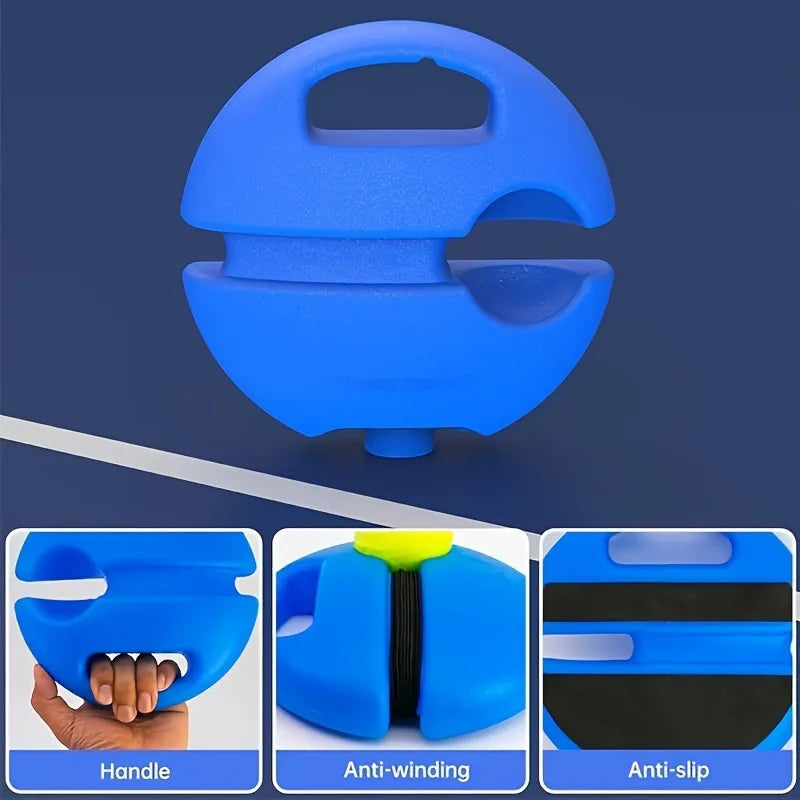 Tennis training assistance base uses elastic rope balls to practice self rebound tennis coach tennis practice tools Qme