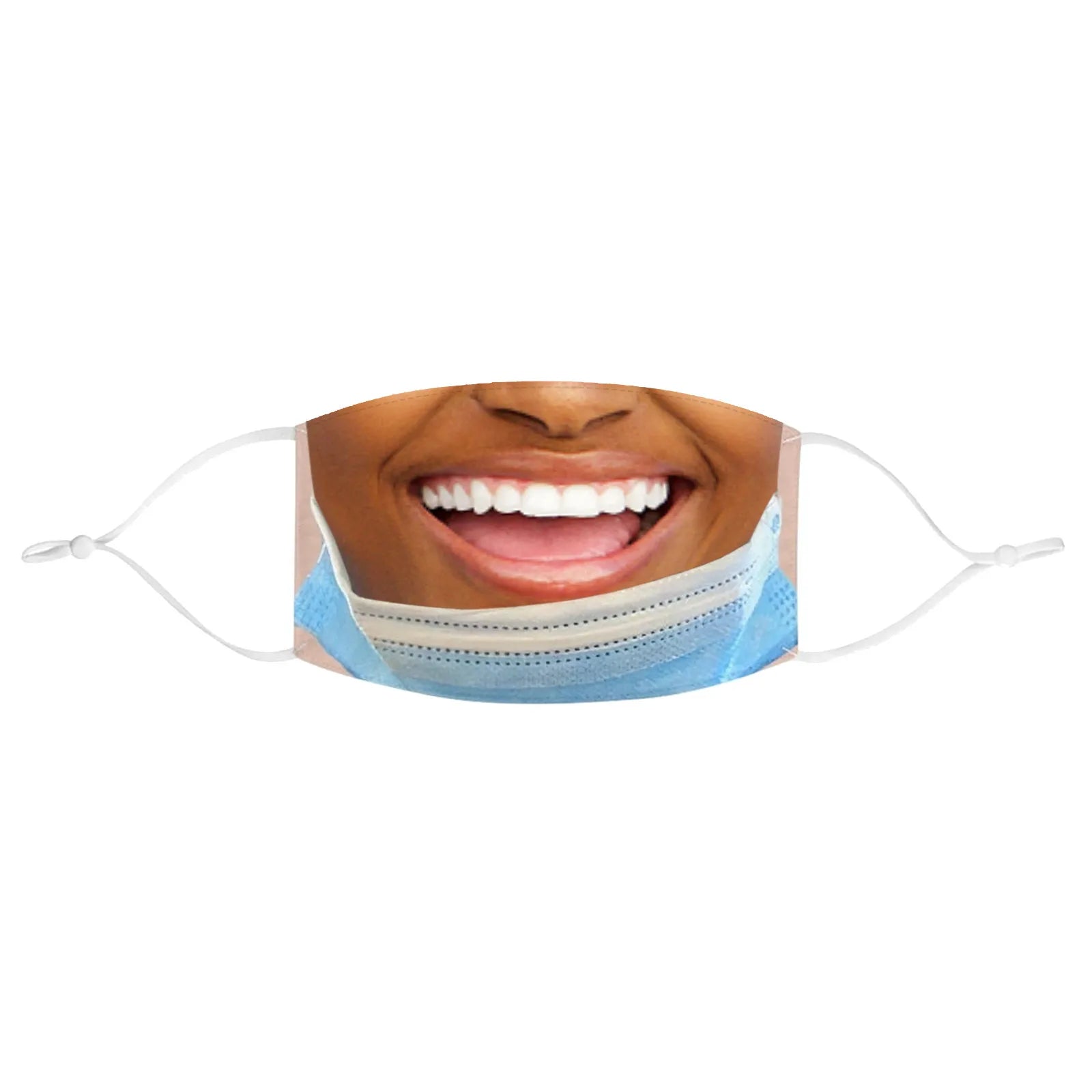 Adult Funny Mouth Mask Funny Cloth Face Masks Mascarillas Cosplay Accessories Washable Reusable Anti-dust Protection Mask Qme LIGHT BLUE