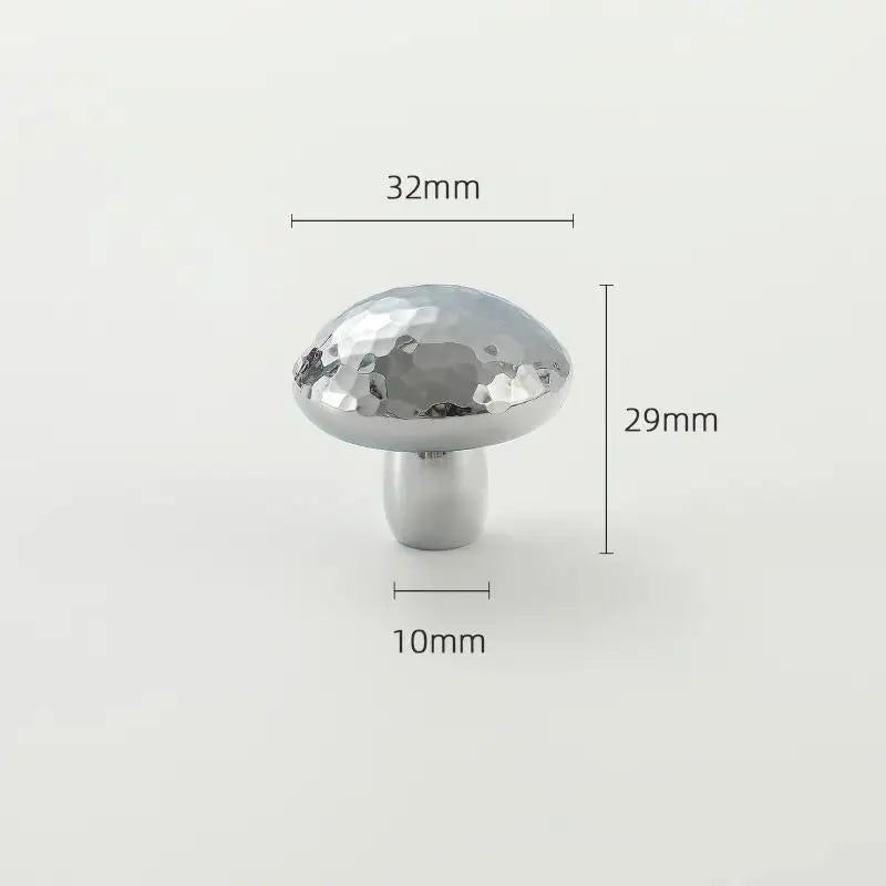 Brass Silver Ball Furniture Pull Handles Hand-forged Hammer Cabinet Handles Door Drawer Knob Kitchen Wardrobe Cupboard Pulls Qme A8