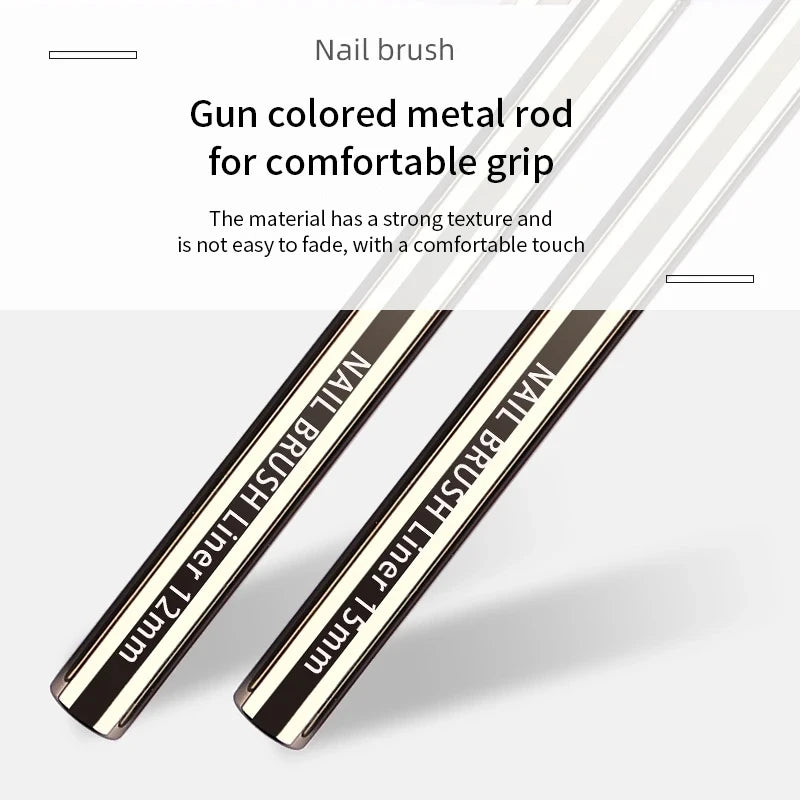 Nails Art Liner Brushes Elongated Lines Striping Drawing Painting 6 9 Qme