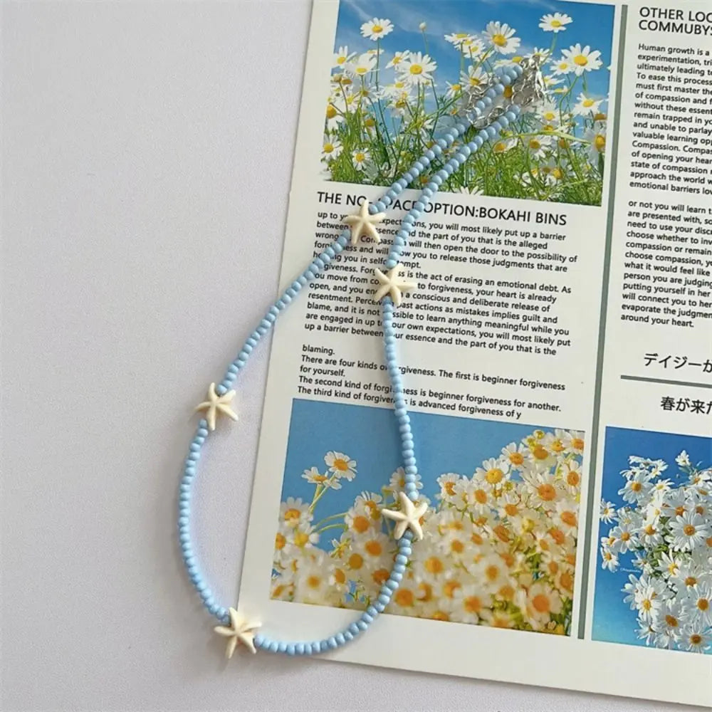 Trendy Shell Conch Necklace Boho Sea Beach Starfish Pendant Pearl Qme