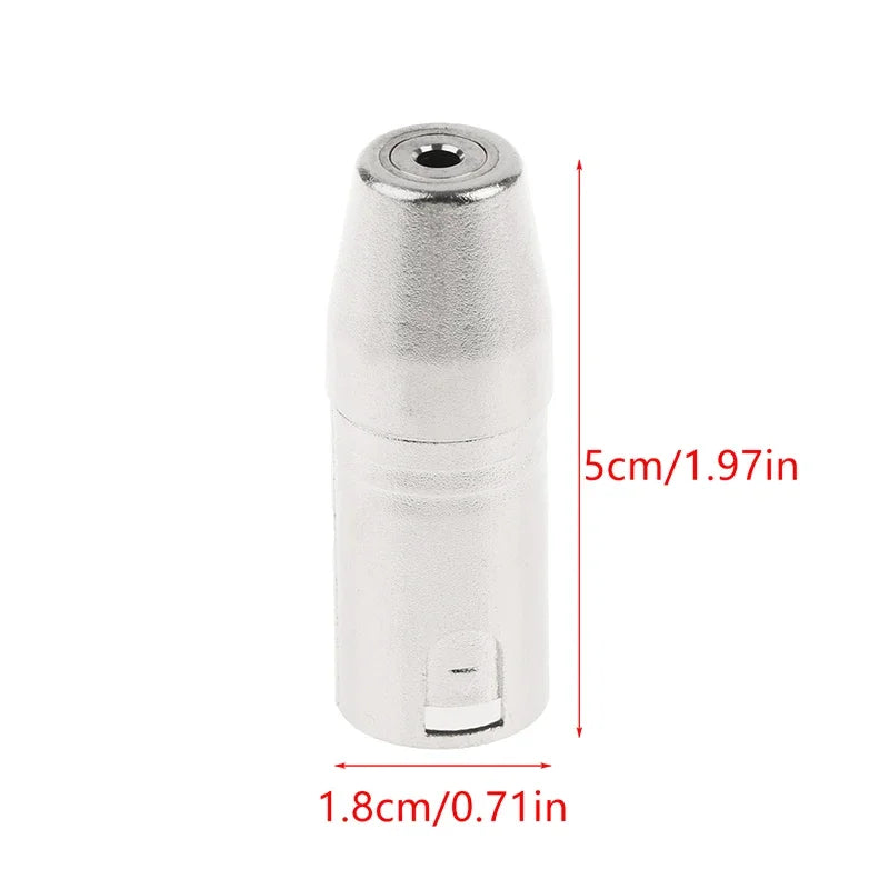 3-Pin XLR Female Stereo Audio Connector Microphone Adaptors Coupler Qme