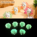 Luminescent Cartoon Fox Figurine DIY Micro Landscape D Cor Unique Qme Default Title