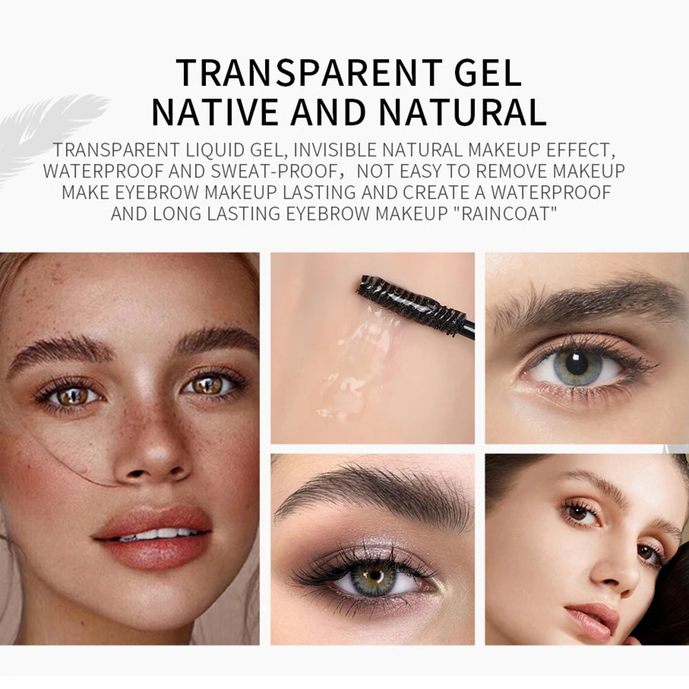 Eyebrow Styling Liquid Waterproof Transparent Eyelash Fixed Gel Long Qme