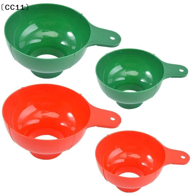 High-end Wide Mouth Funnel Plastic Popular Salad Dressing Liquid Qme