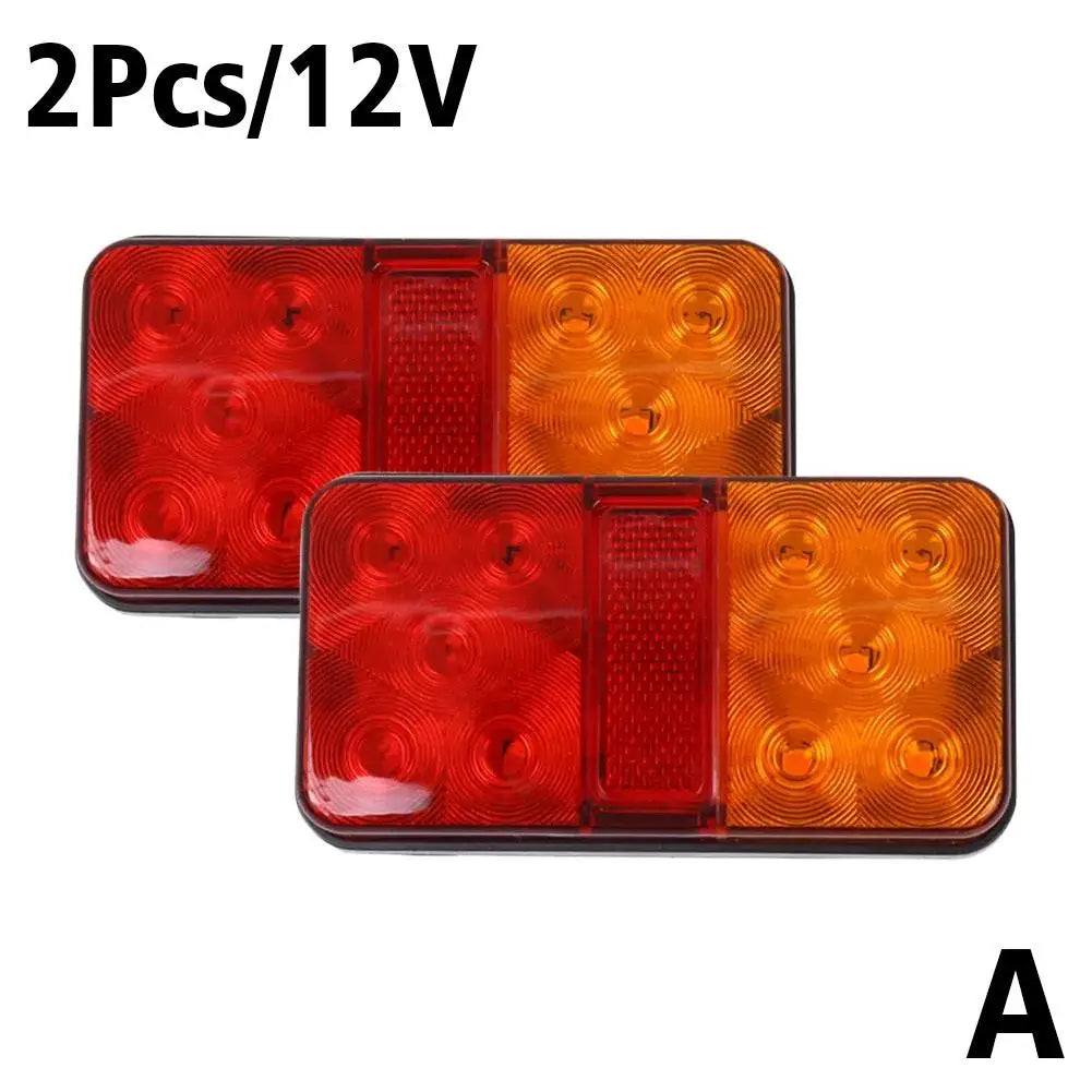 NEW 12V/24V/12-80V LED Truck Tail Lamp Taillight Turn Signal Indicator Stop Lamp Rear Brake Light For Car Truck Trailer Qme A