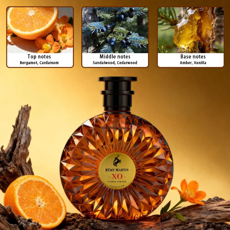 Sandalwood Oud Agarwood Unisex Fragrance Citrus Floral Fruity Notes Qme