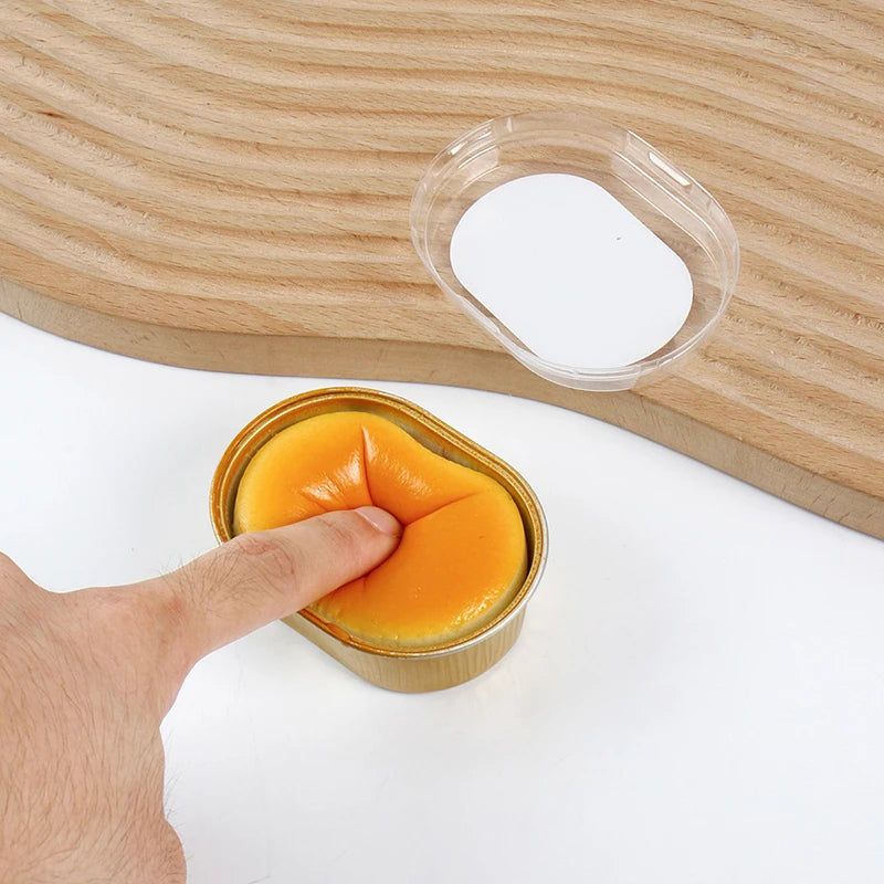 Cheese Bread Squeeze Toy Slow Rising Sensory Squishy Office Stress Qme