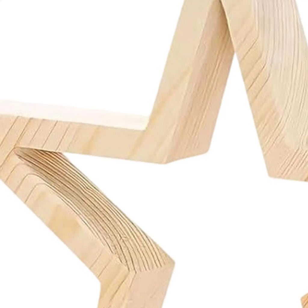 Christmas Star Table Decor 3 Holiday Farmhouse Decoration Wooden Qme