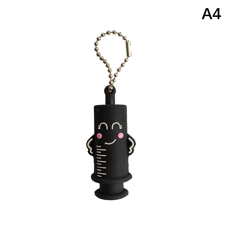 Syringe-shaped Ampoule Bottle Opener Keychain Nurses Doctors Qme A4
