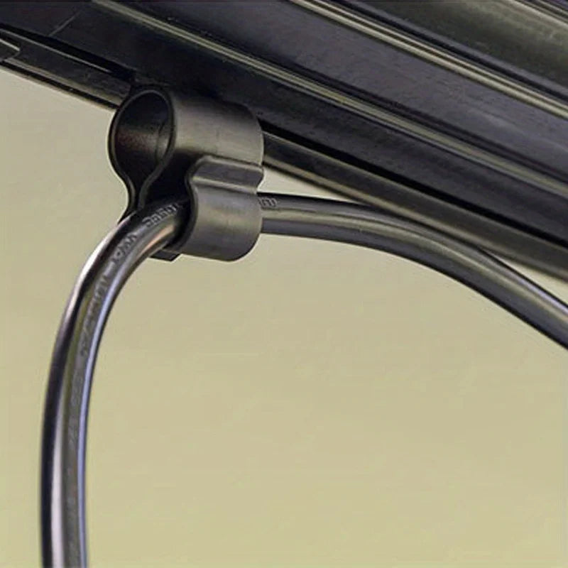 Awning Clip Black Standard Awning Clip for Rope Light, Slide into Awning Roller Bar Channel to Create a Convenient Hook Qme