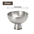 Ice Cream Bowl Food Grade Stainless Steel Salad Cup Dessert Gold Qme 4 Silver