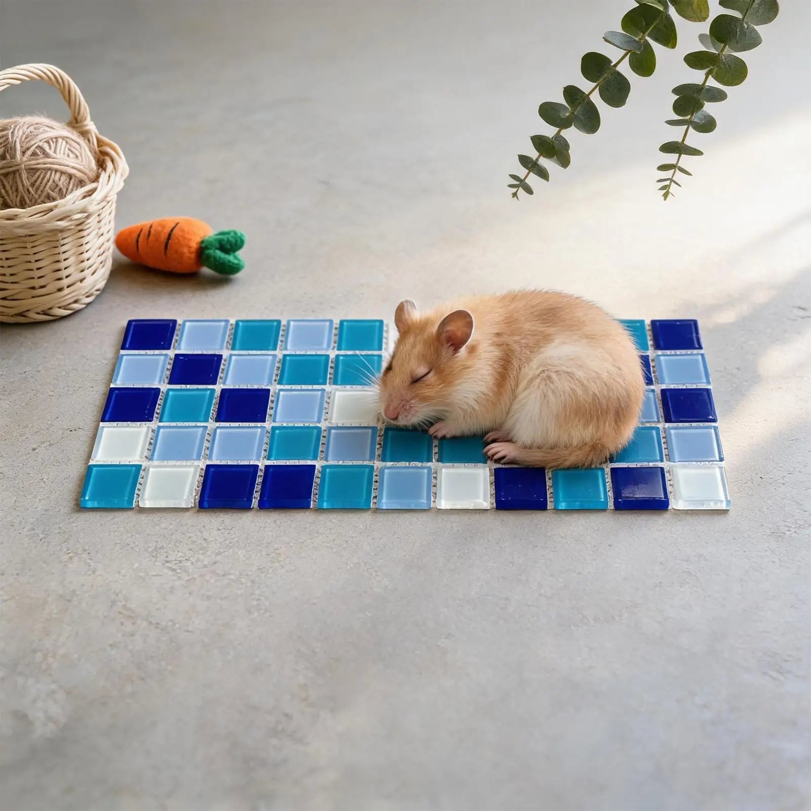 new Bunny Cooling Mat Comfortable Cold Pet Sleeping Cushion Cooling Hamster Bed Pad For Dwarf Bunny Ferrets Squirrel Hedgehog Qme