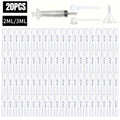 100 Spray Bottles 2ML/3ML- Odorless, BPA-free clear refillable travel atomizer, portable mini-sprayer for perfume and cosmetics Qme Plastic 20pcs 3ml