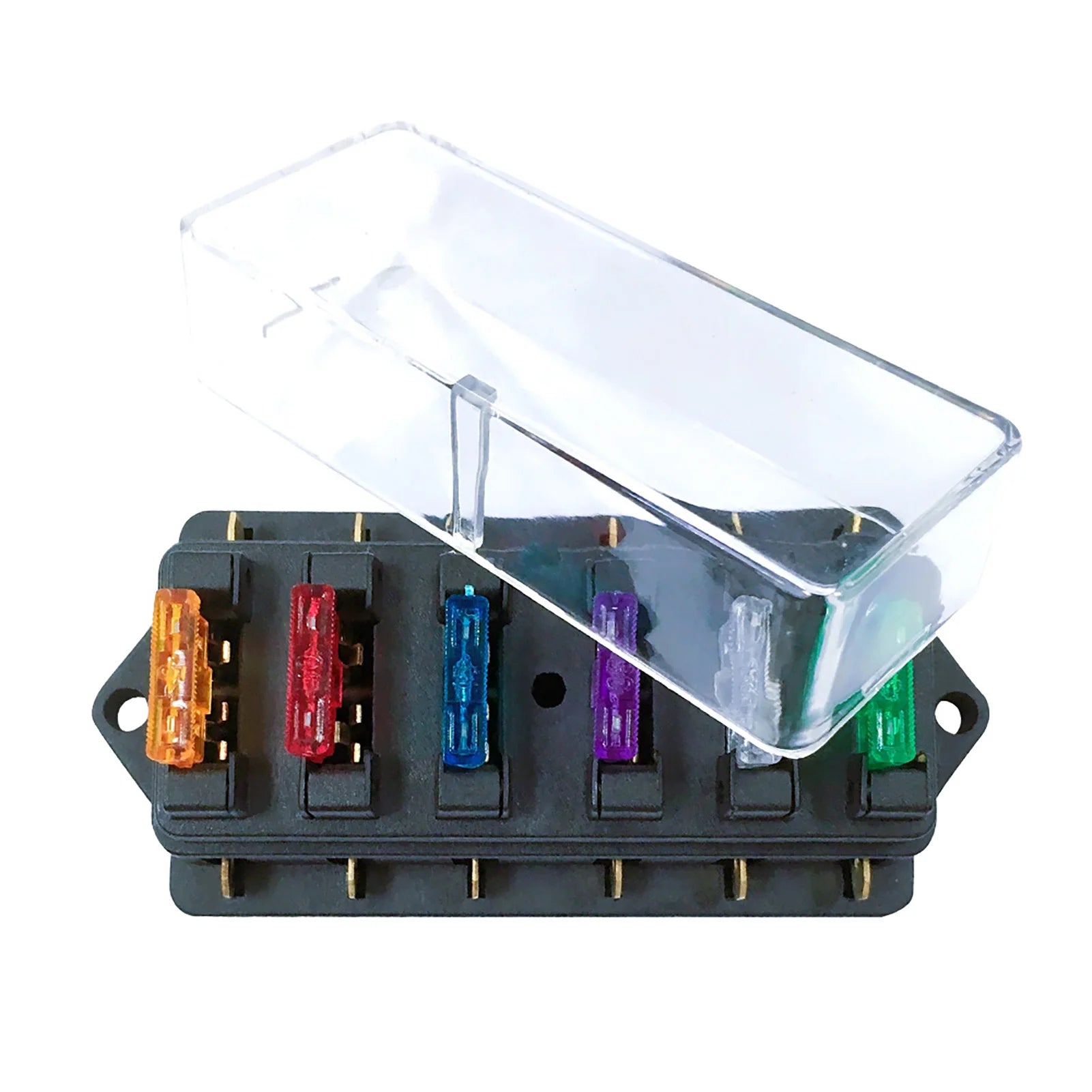 8 Way Box Holder Block with 8 Standard Fuses for Car Truck Boat Vehicle 12V/24V/32V Blade Blocks \u0026amp amp Holders Qme