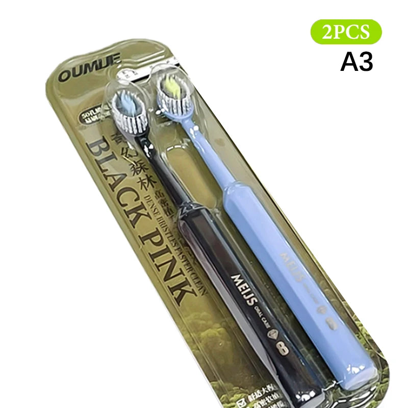 Mouth Clean Toothbrush Ultra-fine Soft Hard Bristle Deep Cleaning Qme A3