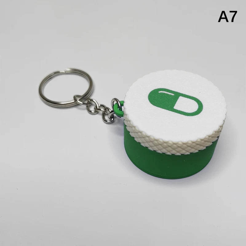 Plastic Medicine Case Pill Holder Daily Use Emergencies Mini Sliding Qme A7