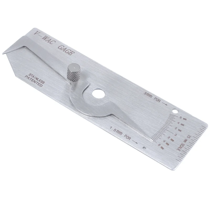 A02F-10X V-WAC Biting Edge Welding Gauge Welder Welding Inspect Metric Single Weld Gage Qme