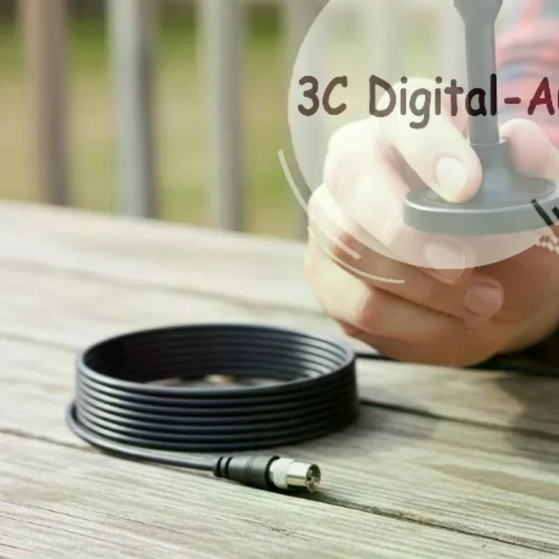 Digital TV Antenna Indoor Use Signal Amplifier HDTV 720P 1080P Qme