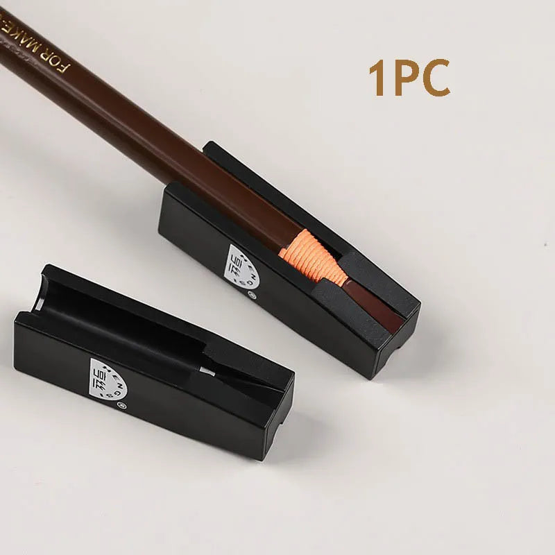 Eye Pencil Sharpeners Eyebrow Cosmetic Pencil Sharpening Tool Makeup Eyebrow Cosmetic Pencil Sharpening Tool For Precise And Qme Brushed Brass