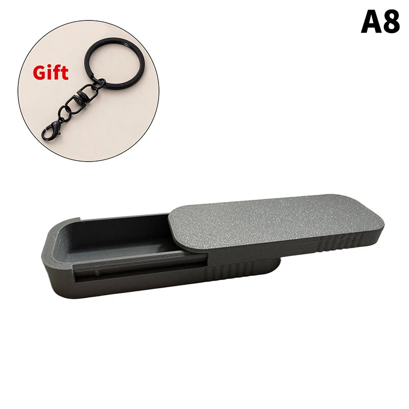 Keychain Portable Swab Case Travel Daily Use Dust-proof Keeps Clean Qme A8