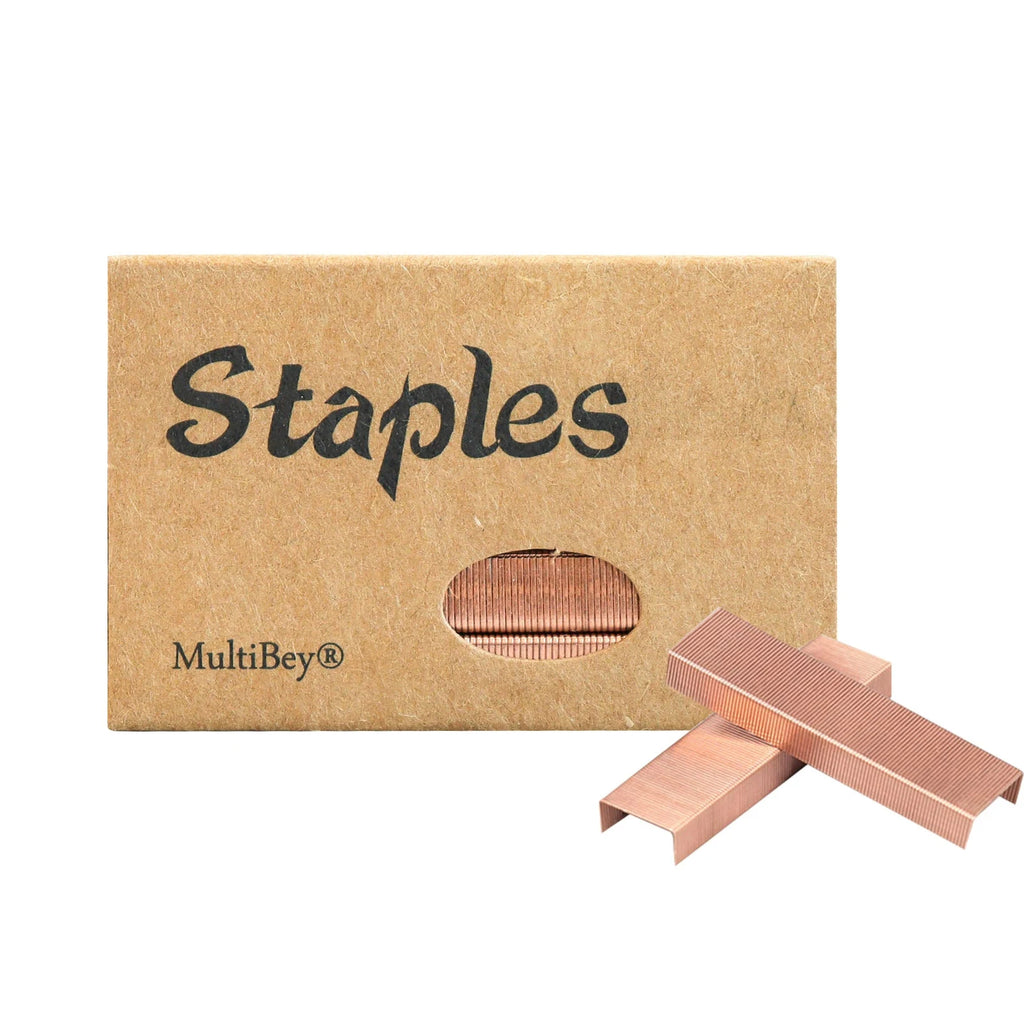 1000Pcs/Box Rose Gold Metal Office Standard Stapler Staples 26 / 6 Binding Machine School Supplies Accessories Qme