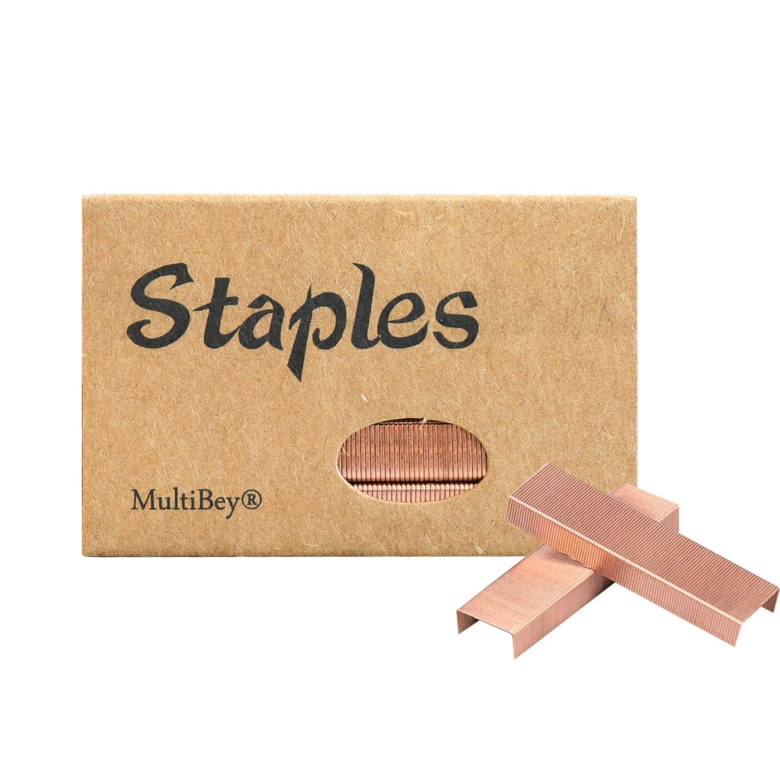 1000Pcs/Box Rose Gold Metal Office Standard Stapler Staples 26 / 6 Binding Machine School Supplies Accessories Qme