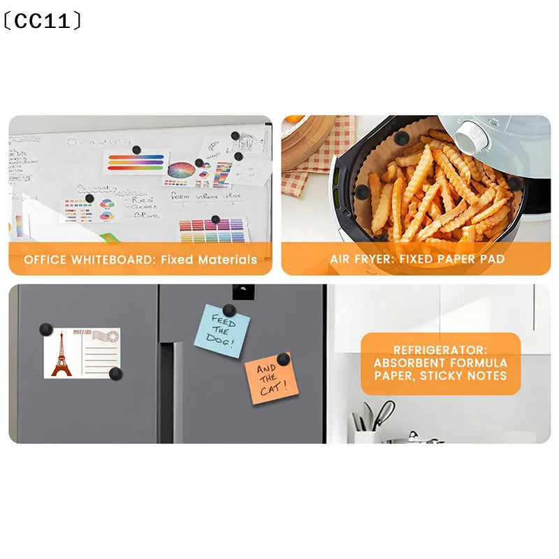Air Fryer Magnet Silicone Buckle Magnetic Clips Parchment Paper Used Qme