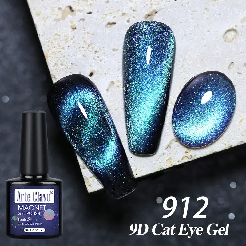 Arte Clavo Auroras Cat Eye Magnetic Gel Unicorn Shining Transparent