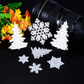 7x Christmas Tree Die Cuts Snowflake-cutting Dies DIY Embossing Mold Qme CN
