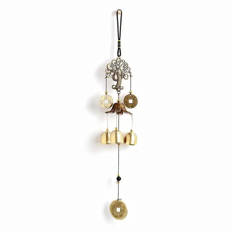 Yard Garden Ideal Home Outdoor Decorati 6 Copper Bells Metal Wind Qme A2