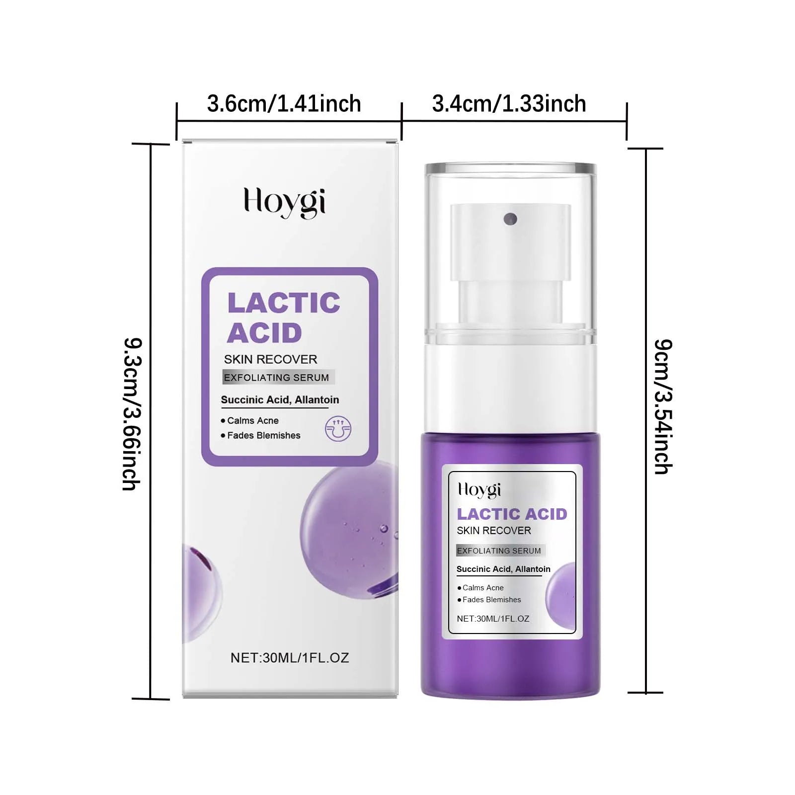Exfoliating Serum Anti Acne Reliece Dryness Shrink Pores Remove Dead Skin Brightening Lactic Acid Serum Nourishing Face Essence Qme
