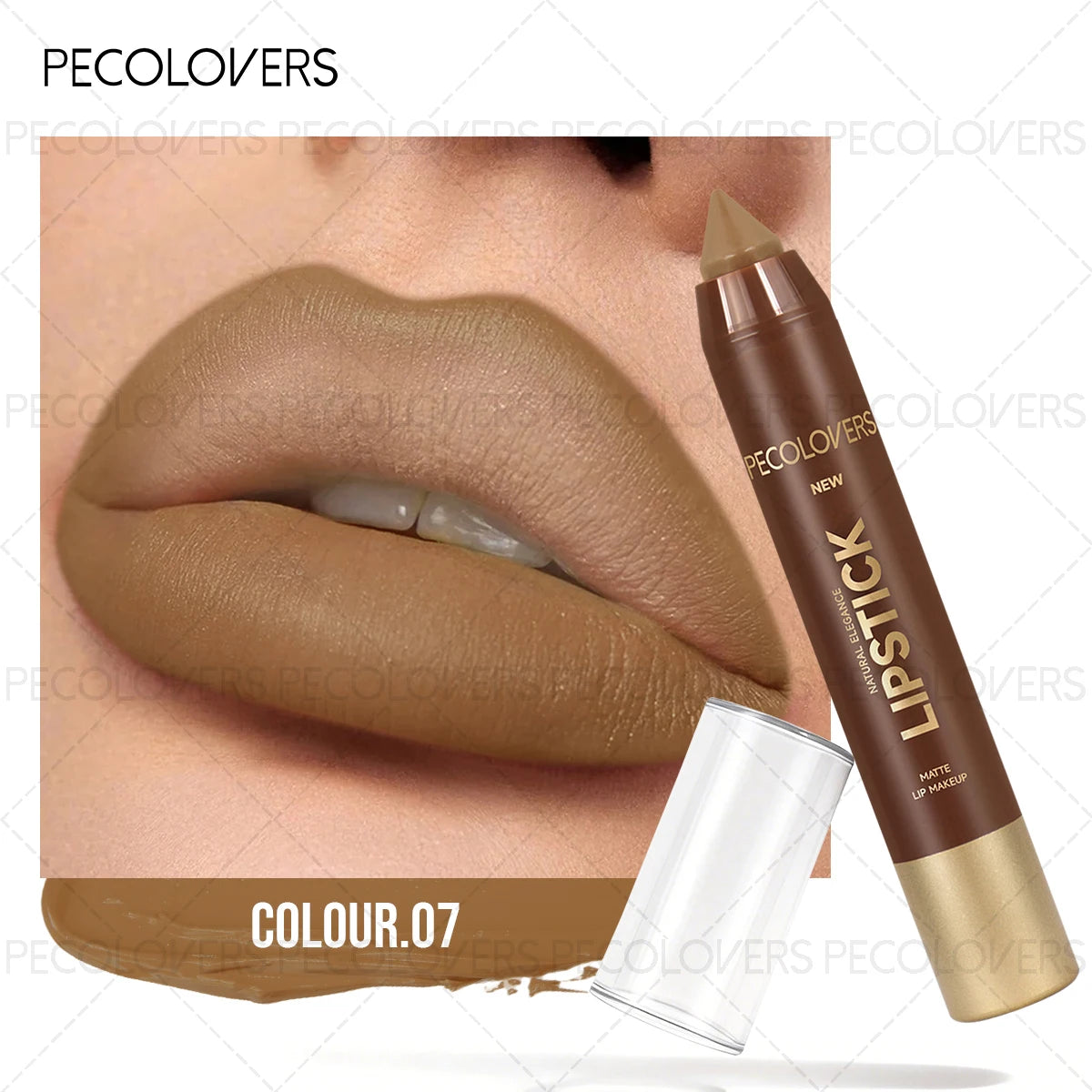Elegance Matte Lip Liner Lipstick Pen Crayon Tip Precisely Depicting Qme 07