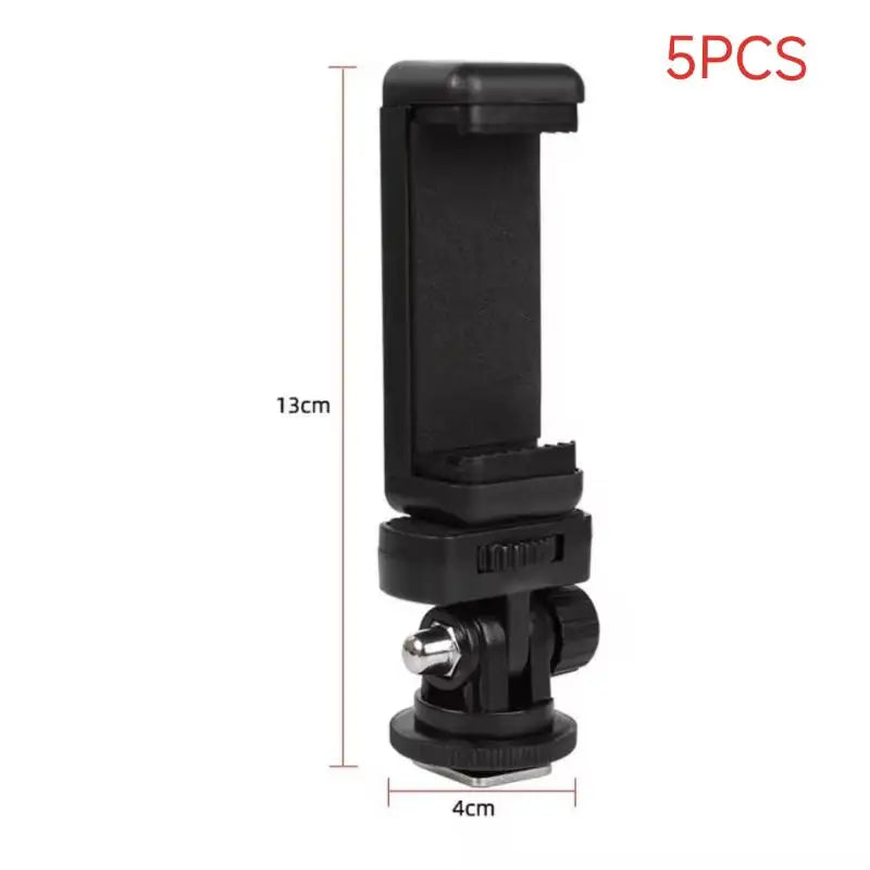 1 Monitor Flexible Tripod Adapter Phone Mount Camera Shoe Mobile Clip Qme A4 5pcs