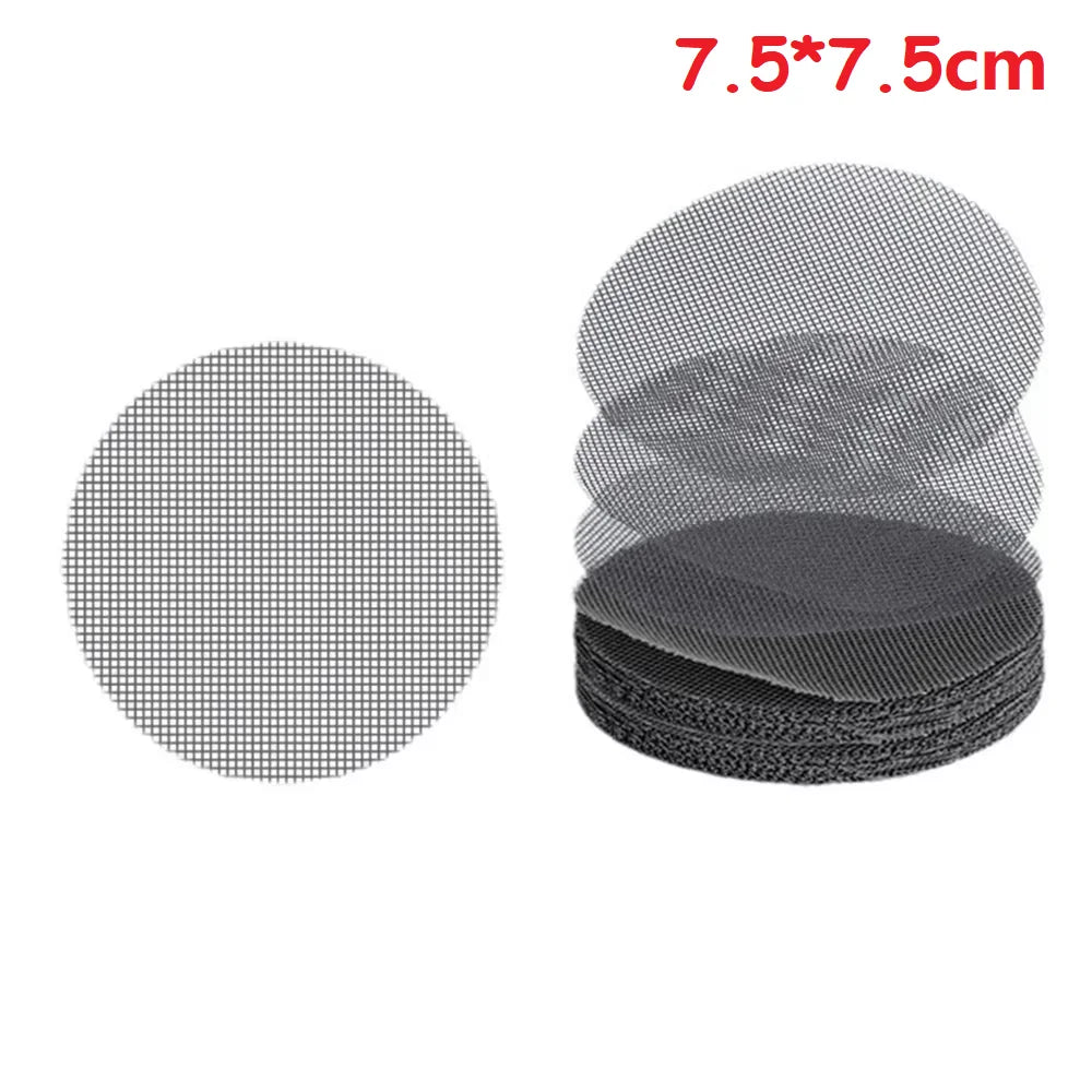 50PCS Flowerpot Gasket Ceramic Black Leakproof Soil Super Large Diameter Breathable Insect-Proof Plastic Circular Mesh Pad Qme 7.5x7.5cm 50 Pcs