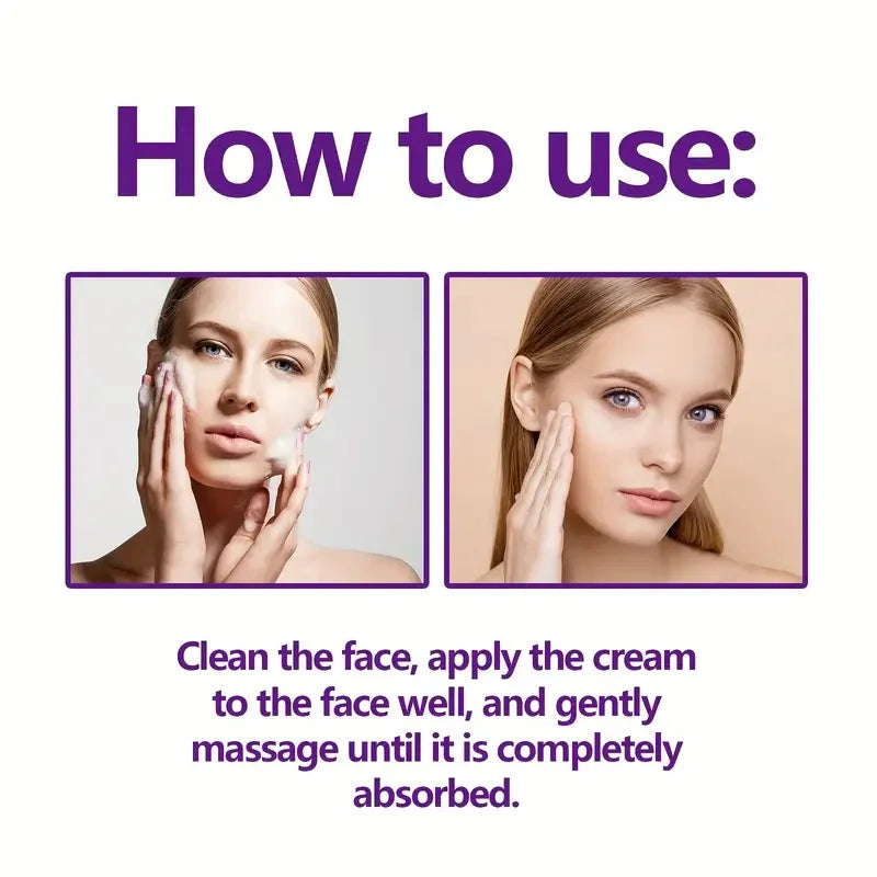 Instant face lift cream with hyaluronic acid for wrinkles. Firming solution. Qme