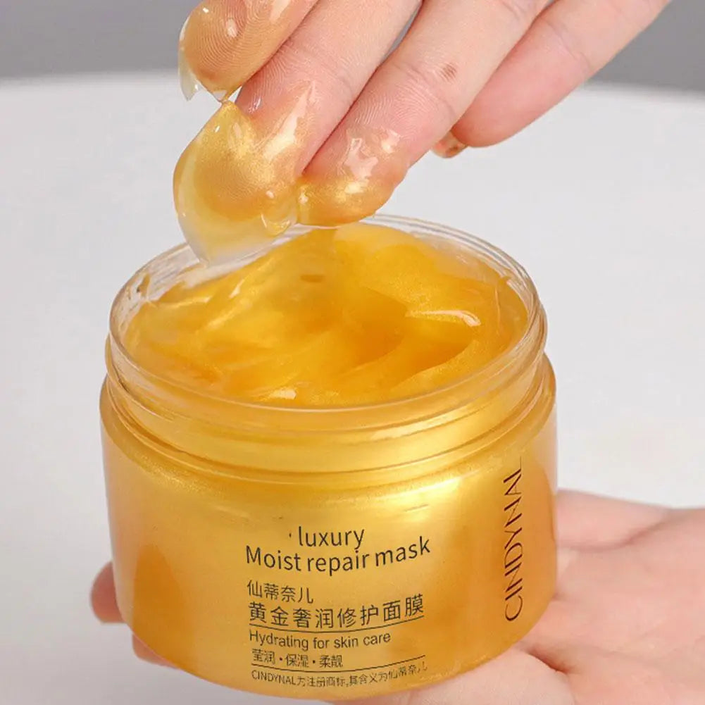24K Gold Collagen Face Mask Moisturizing Firming Cream Nourishing Qme