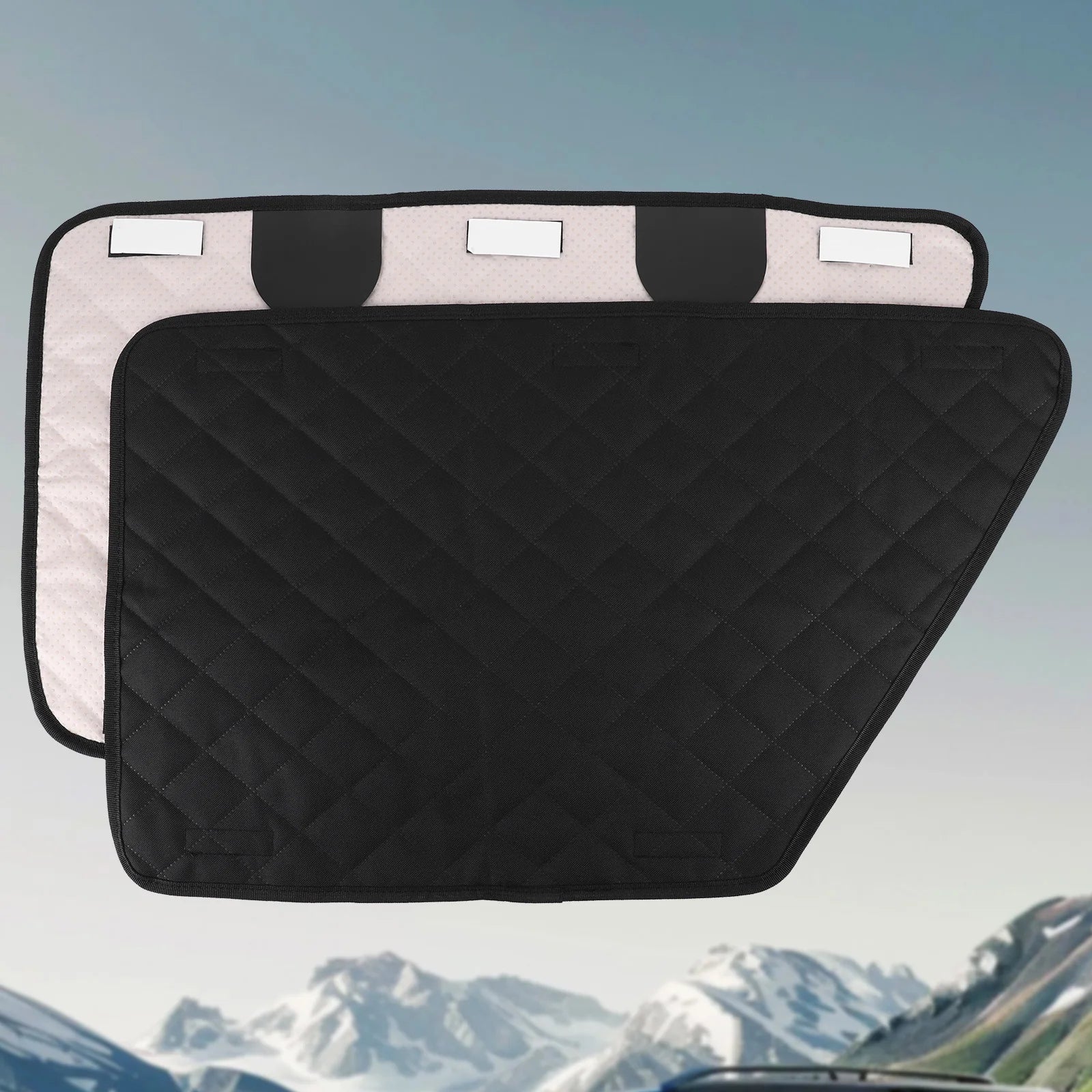 2Pcs Oxford Waterproof Car Door Protector Pet Vehicle Door Protector Washable Car Door Protect Mats for Car SUV Truck Dog Travel Qme