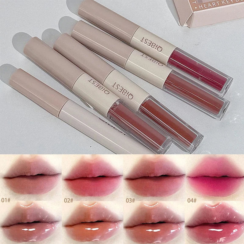 Makeup Gift Box Butterfly Bow Heart Limited Lipstick Powder Blush Eyeshadow Makeup Gift Box Set and Necklace Gifts for Women Qme
