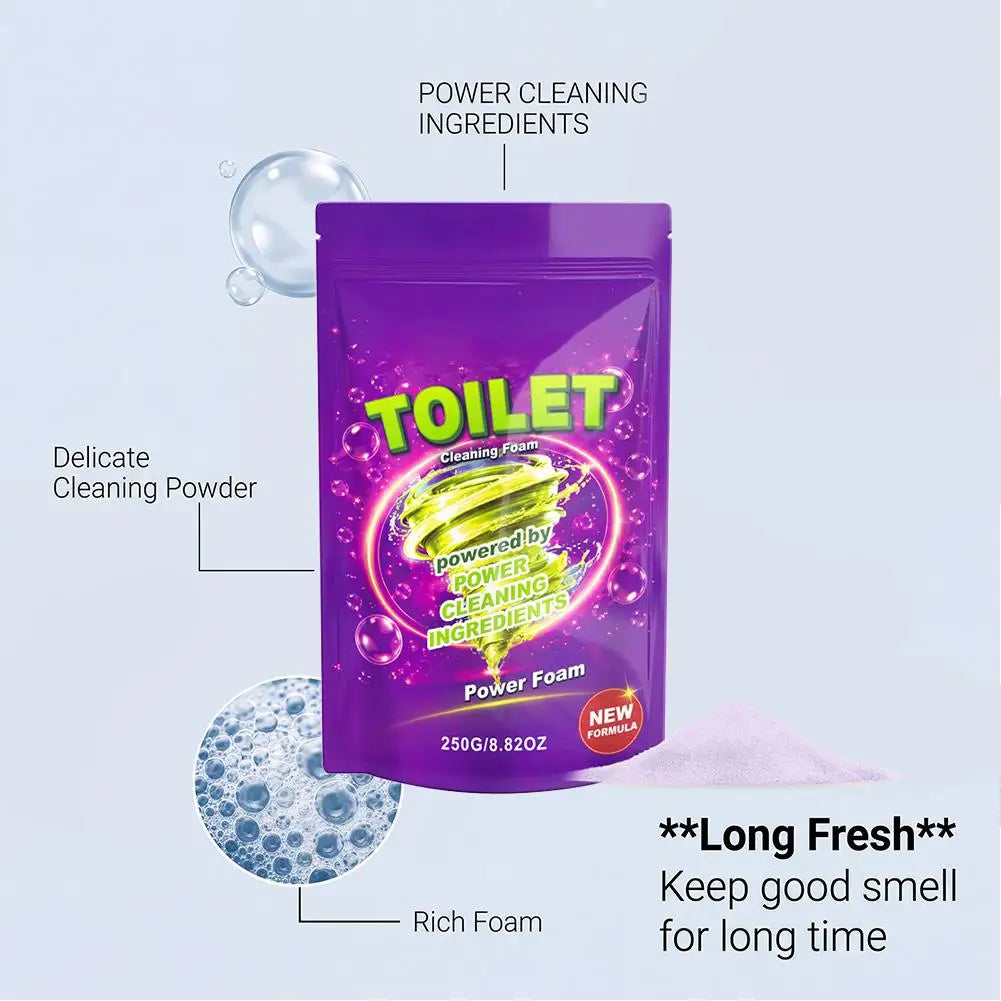 Toilet Powder Cleaner Stain Remover Bowl Cleaning Foam Qme
