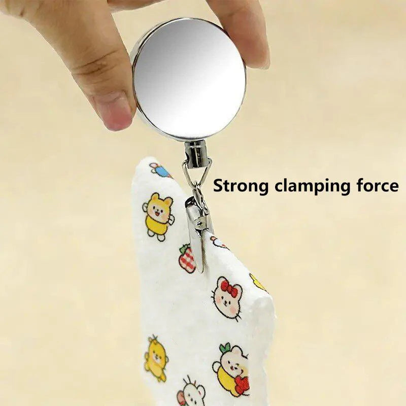 Automatic Retractable Towel Rack No-drill Self-adhesive Wall Mounted Qme