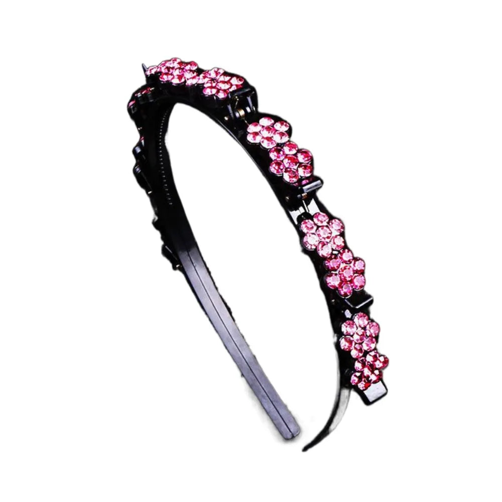 Elegant Hair Bands Clips Plum Blossom Multi-storey Toothed Clip Qme Pink