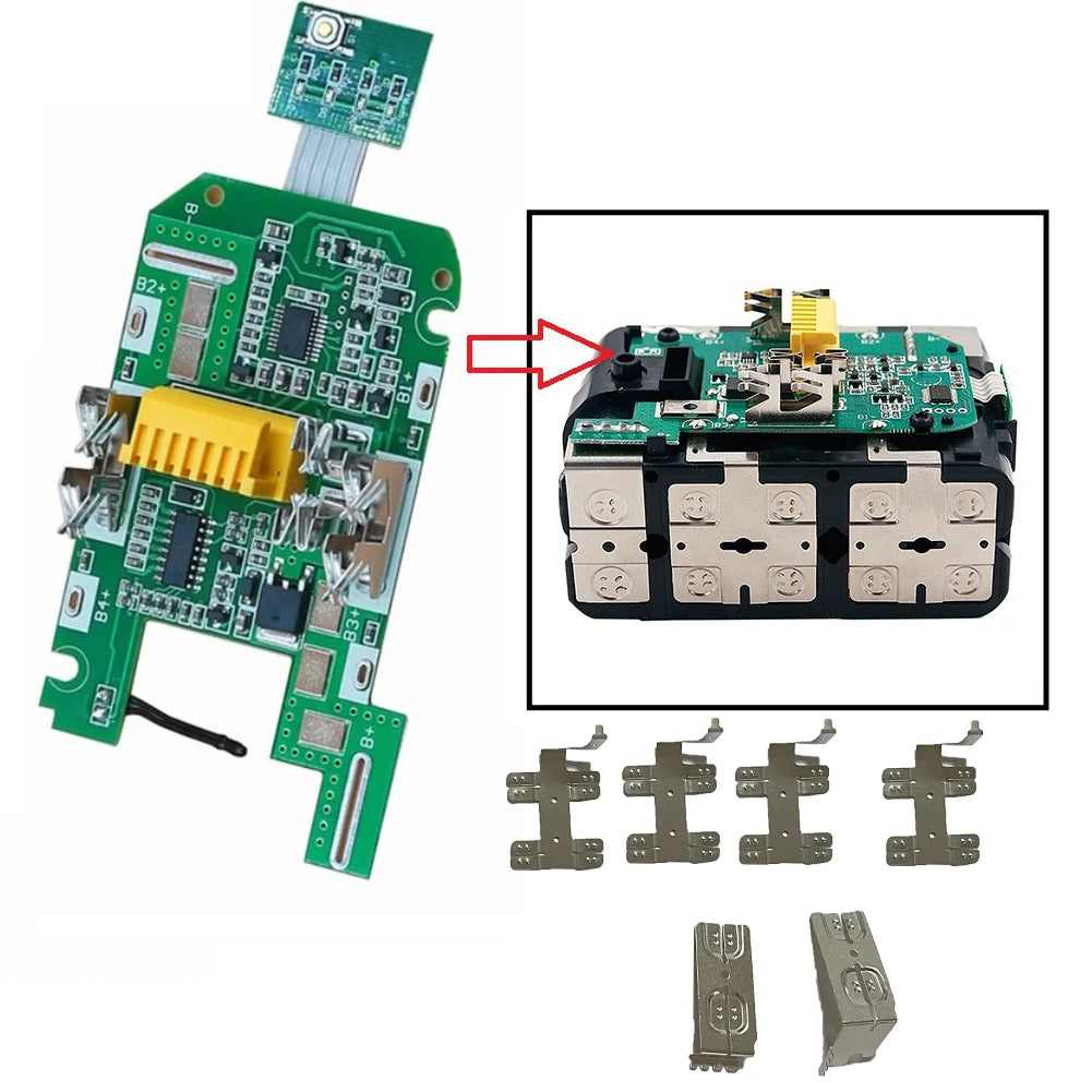 BL1830B For 18V Li-ion Battery Electric Power Display Key Charging Protection Circuit Board BL1815 BL1860 BL1830 Qme