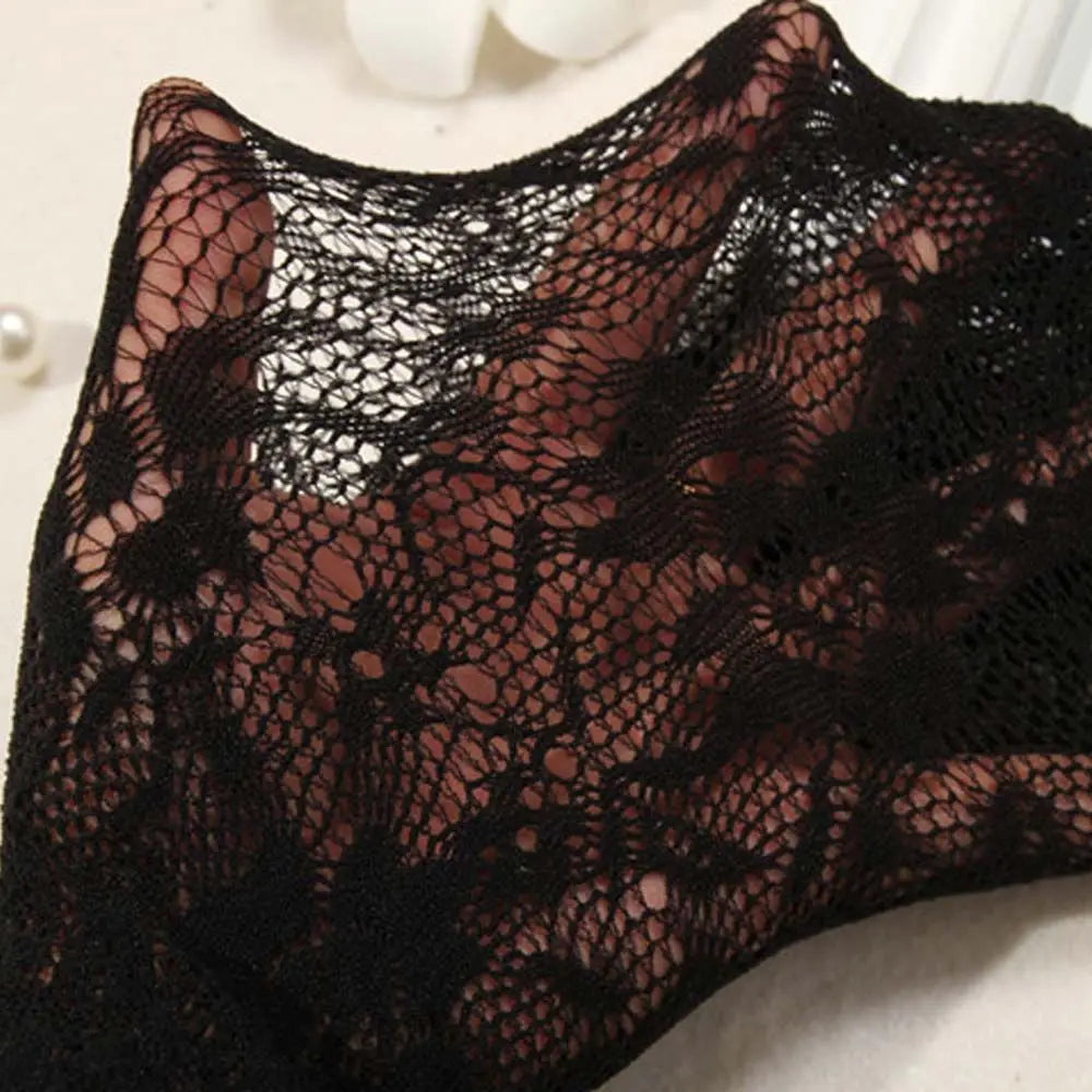 Sexy Retro Mesh Rose Flower Nylon Tights Stockings Pantyhose Net Stocking Qme