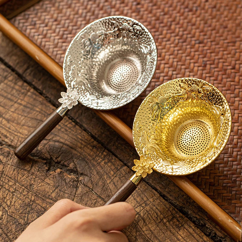 Mesh Tea Strainer Stainless Steel Filter Sieve Teaware Drain Useful Qme