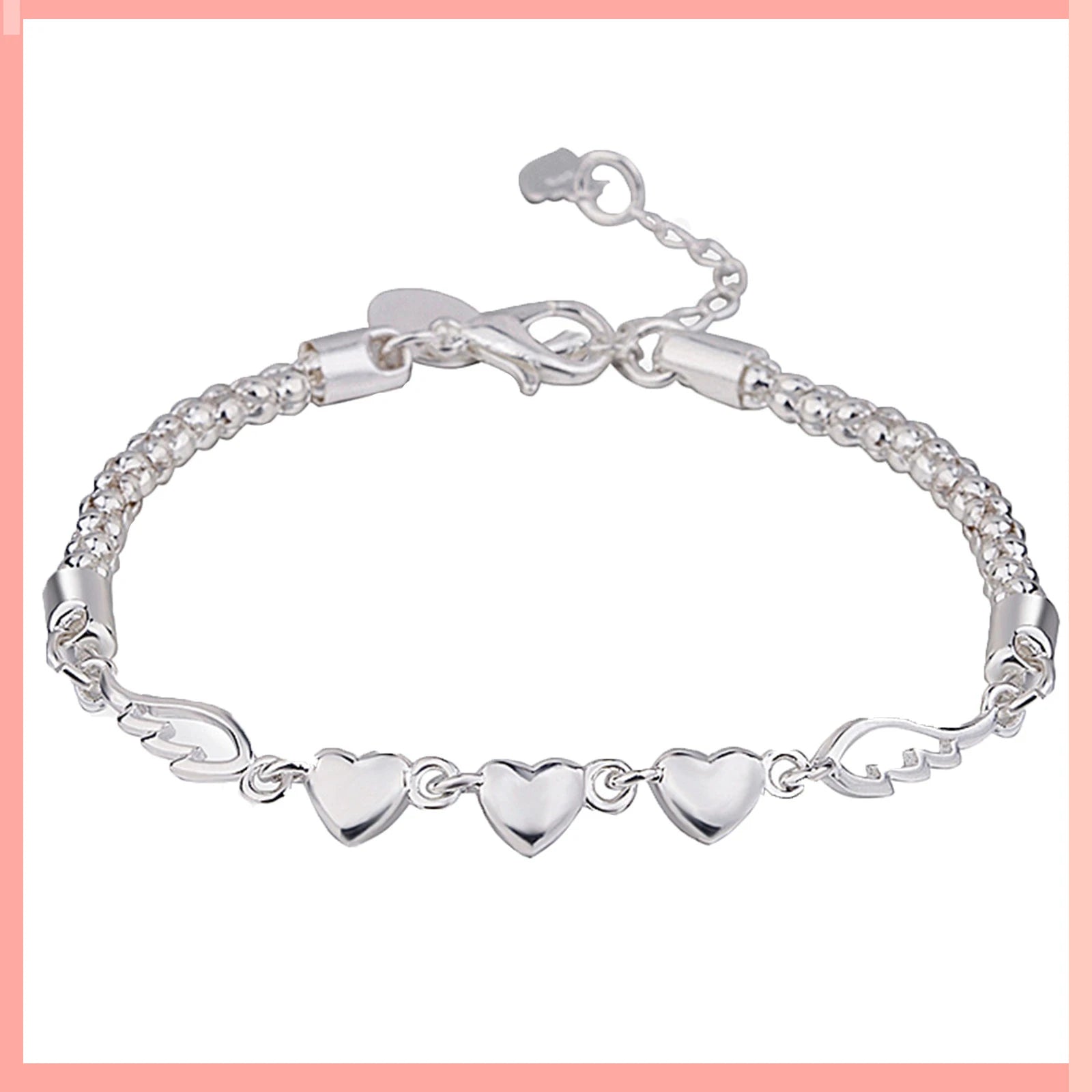 Ladies’ Exquisite Beautiful Different Colors Bead Combination Bracelet Fashion High Quality Alloy Small And Versatile Bracelet F Qme Silver